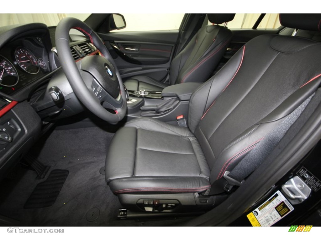 Black Interior 2013 BMW 3 Series 328i Sedan Photo #80721506