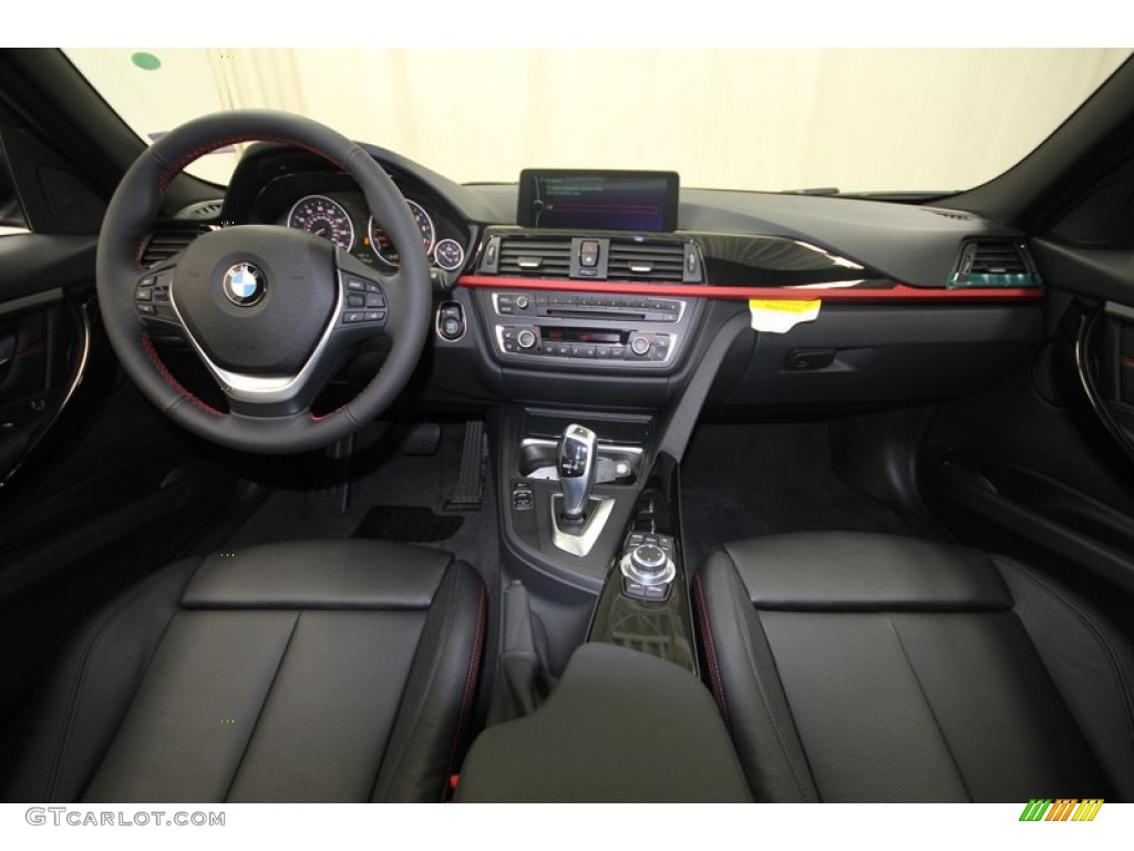2013 BMW 3 Series 328i Sedan Black Dashboard Photo #80721599