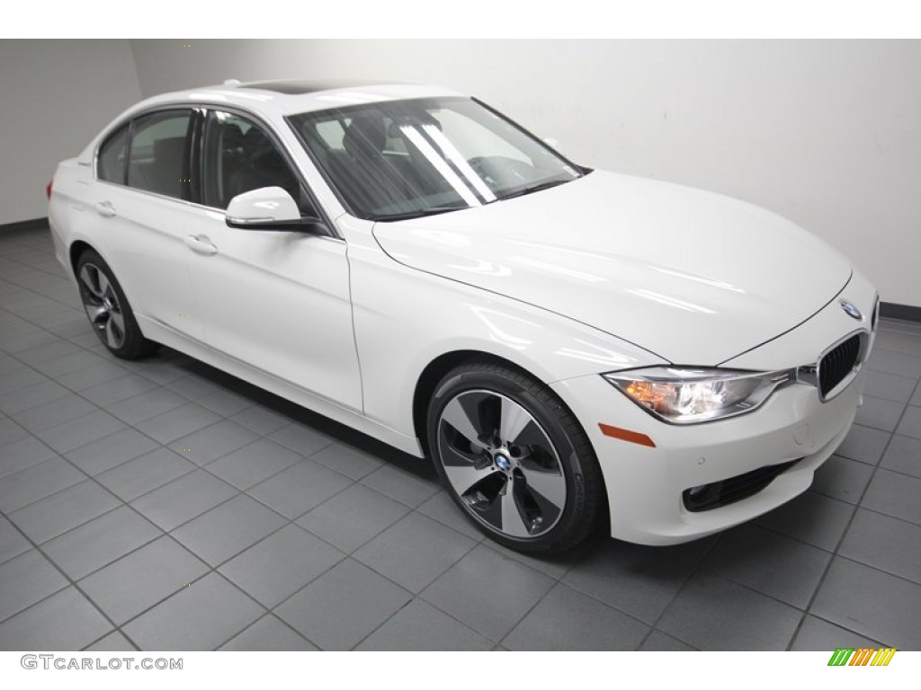 2013 3 Series ActiveHybrid 3 Sedan - Alpine White / Black photo #6