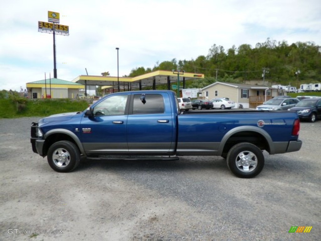 Deep Water Blue Pearl 2011 Dodge Ram 3500 HD SLT Outdoorsman Crew Cab 4x4 Exterior Photo #80724221