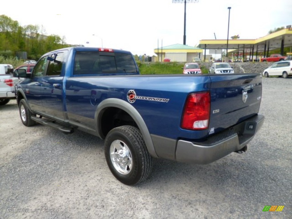 Deep Water Blue Pearl 2011 Dodge Ram 3500 HD SLT Outdoorsman Crew Cab 4x4 Exterior Photo #80724240