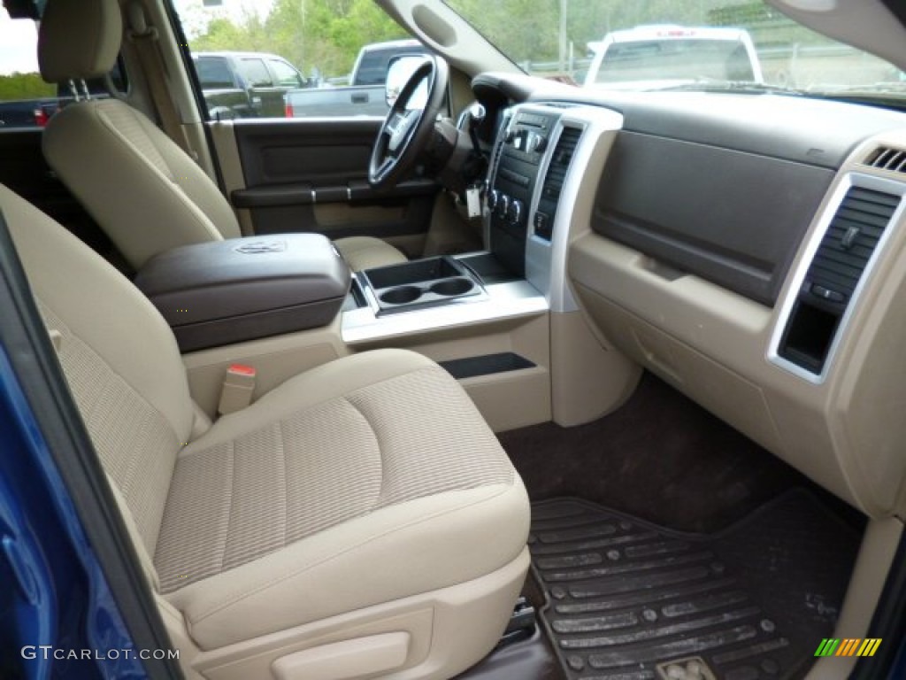 Light Pebble Beige/Bark Brown Interior 2011 Dodge Ram 3500 HD SLT Outdoorsman Crew Cab 4x4 Photo #80724339
