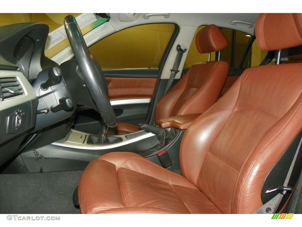 Terra/Black Dakota Leather Interior 2006 BMW 3 Series 330i Sedan Photo #80724391
