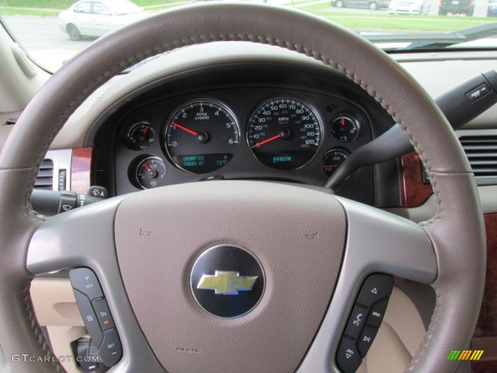 2011 Silverado 1500 LTZ Crew Cab 4x4 - White Diamond Tricoat / Dark Cashmere/Light Cashmere photo #19