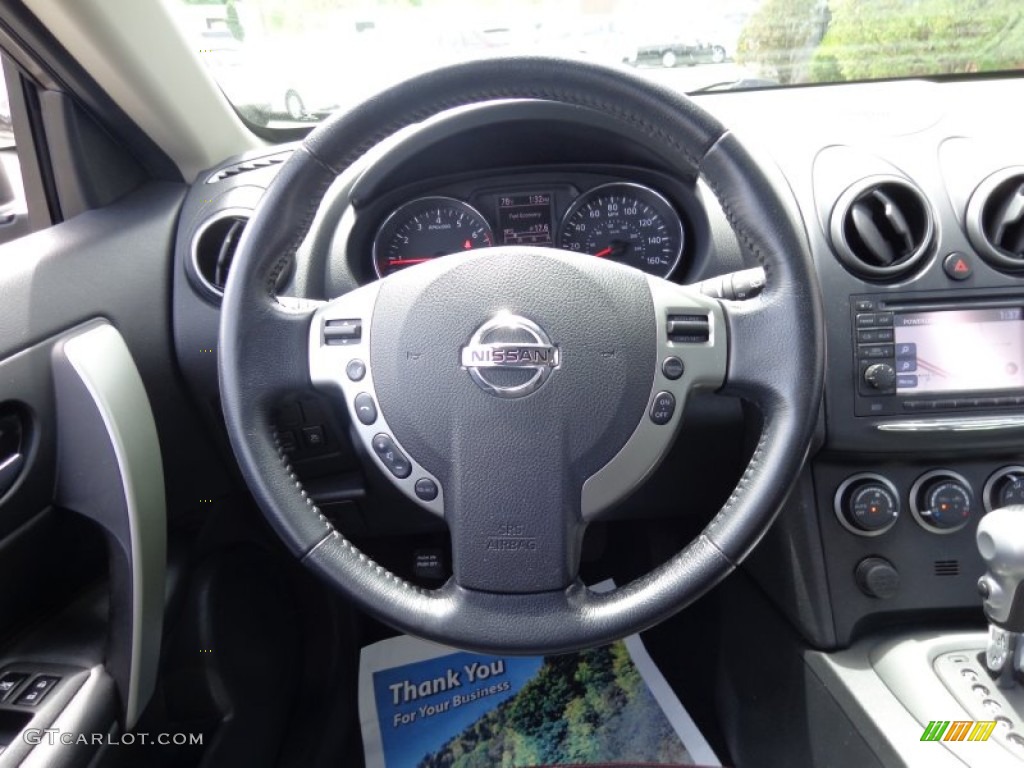 2011 Rogue SL AWD - Gotham Gray Metallic / Black photo #14