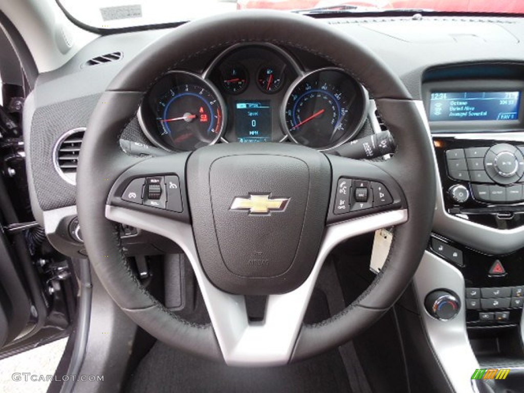 2013 Chevrolet Cruze LT Jet Black Steering Wheel Photo #80725807