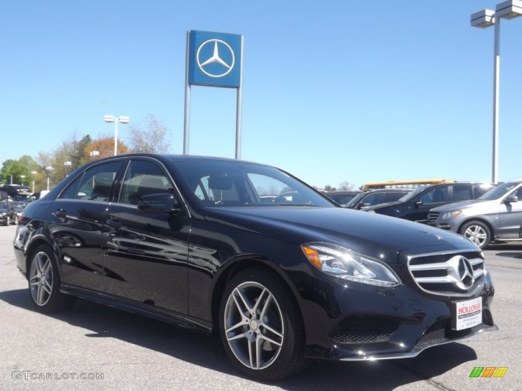 2014 E 350 4Matic Sport Sedan - Black / Black photo #3