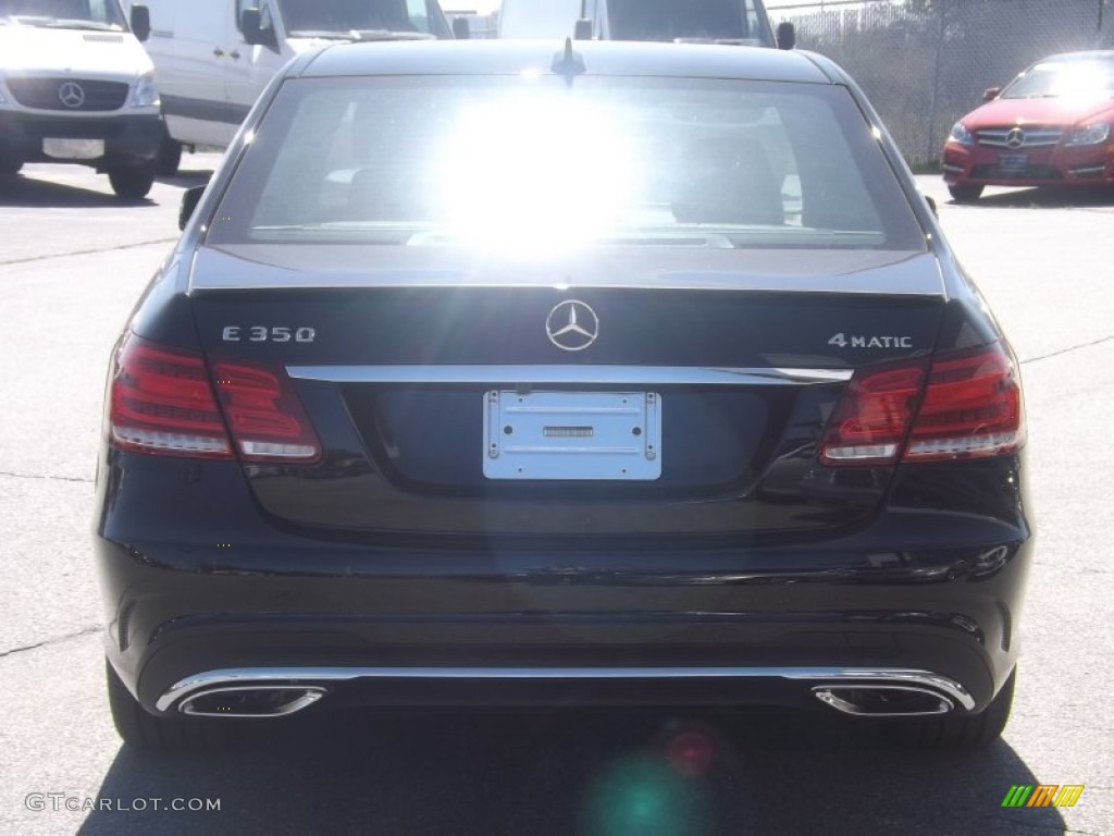 2014 E 350 4Matic Sport Sedan - Black / Black photo #4