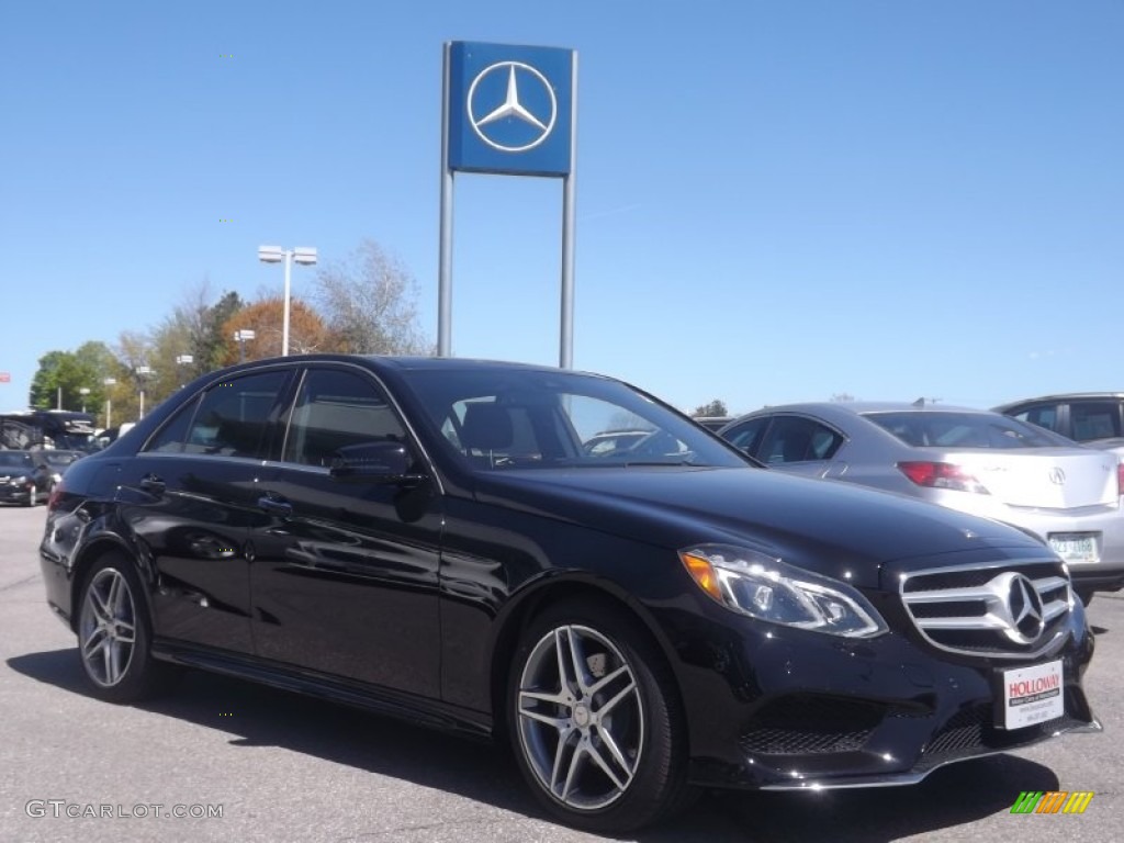 2014 E 350 4Matic Sport Sedan - Black / Black photo #3