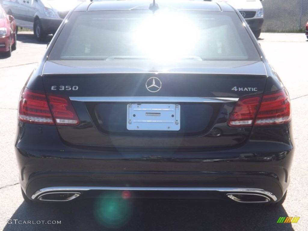 2014 E 350 4Matic Sport Sedan - Black / Black photo #4