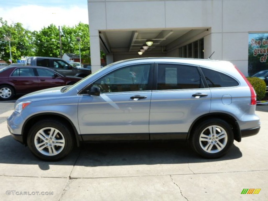 2010 CR-V EX AWD - Glacier Blue Metallic / Gray photo #2