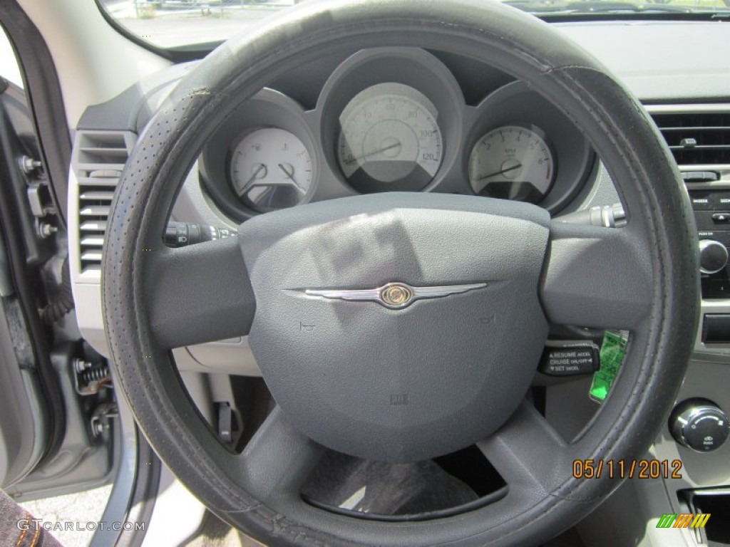 2008 Sebring LX Sedan - Clearwater Blue Pearl / Dark Slate Gray/Light Slate Gray photo #23