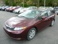Crimson Pearl - Civic LX Sedan Photo No. 3
