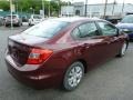 Crimson Pearl - Civic LX Sedan Photo No. 11