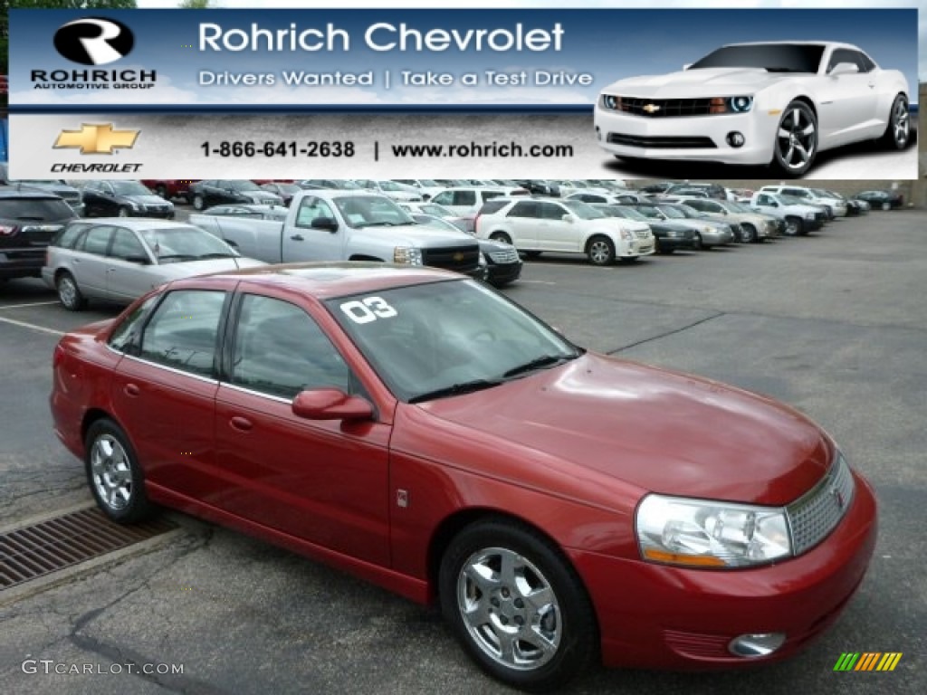 2003 L Series L300 Sedan - Medium Red / Gray photo #1