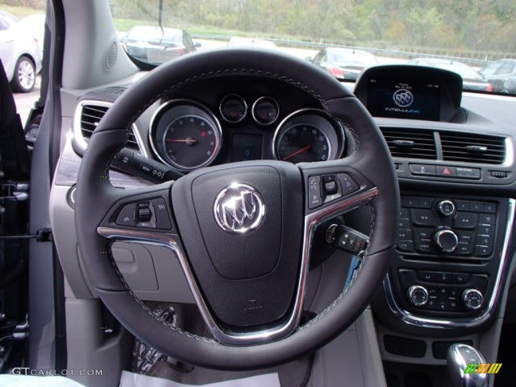 2013 Buick Encore Convenience Titanium Steering Wheel Photo #80730409
