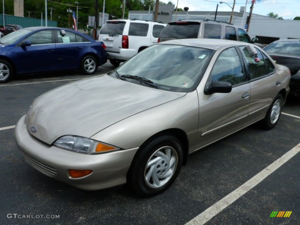 1999 Cavalier LS Sedan - Medium Sunset Gold Metallic / Neutral photo #6