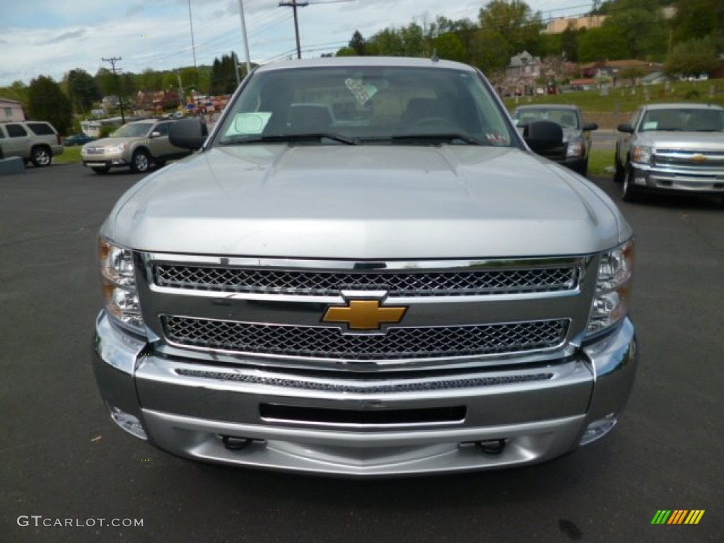 2013 Silverado 1500 LT Extended Cab 4x4 - Silver Ice Metallic / Ebony photo #2