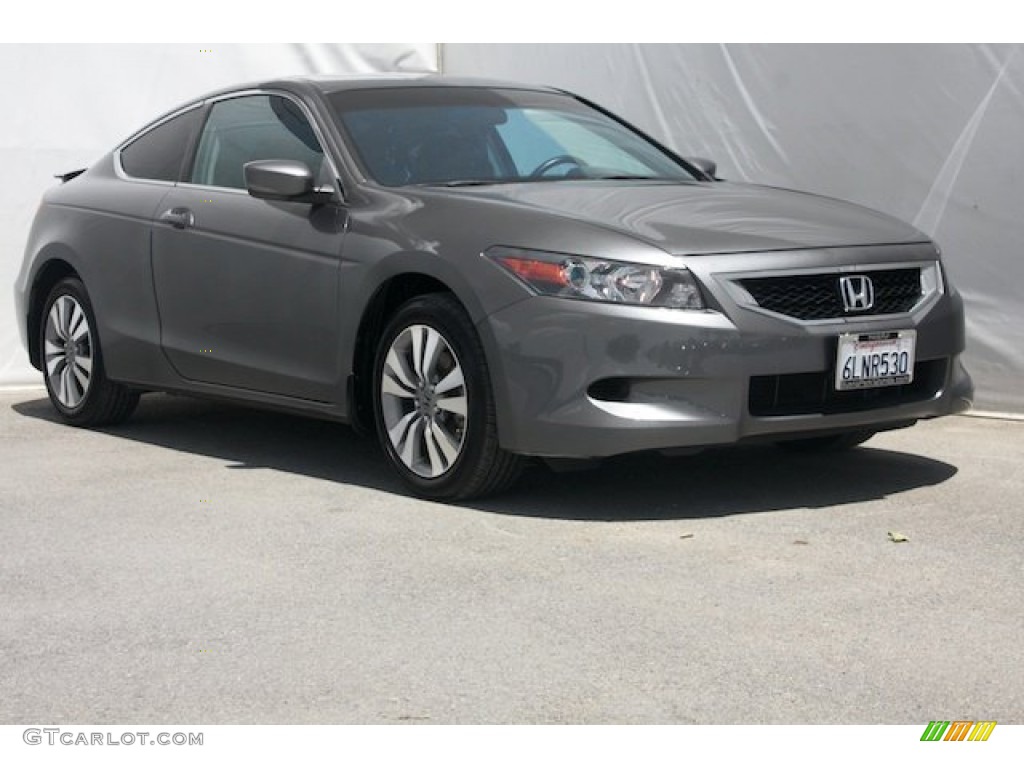 2010 Accord EX-L Coupe - Polished Metal Metallic / Black photo #1