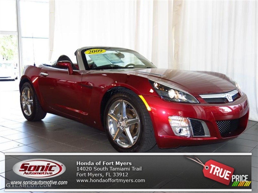 2009 Sky Red Line Ruby Red Special Edition Roadster - Ruby Red / Black photo #1
