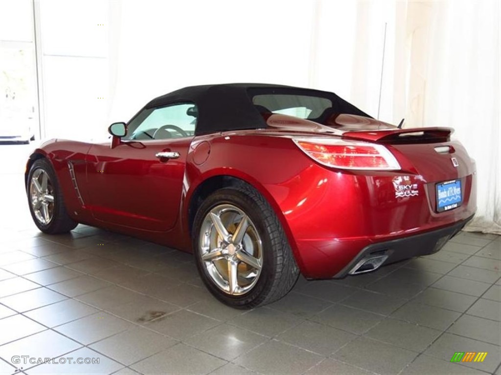 2009 Sky Red Line Ruby Red Special Edition Roadster - Ruby Red / Black photo #5