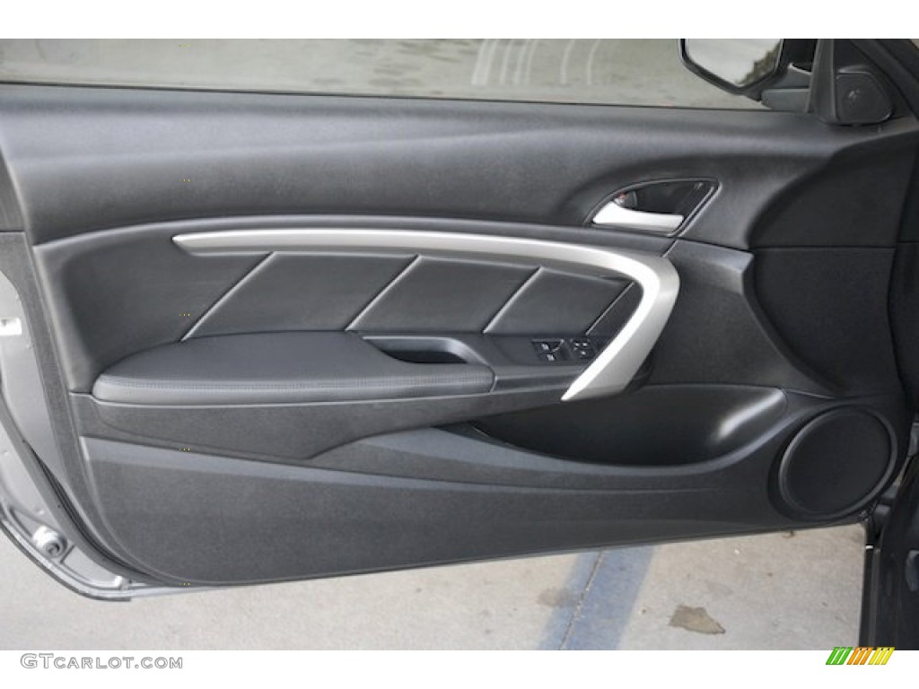 2010 Accord EX-L Coupe - Polished Metal Metallic / Black photo #21