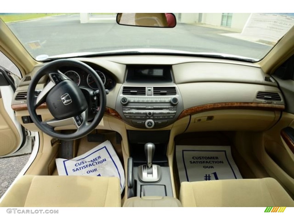 2008 Honda Accord EX V6 Sedan Ivory Dashboard Photo #80732935