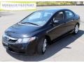 2010 Crystal Black Pearl Honda Civic LX Sedan  photo #1