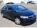 2010 Crystal Black Pearl Honda Civic LX Sedan  photo #3
