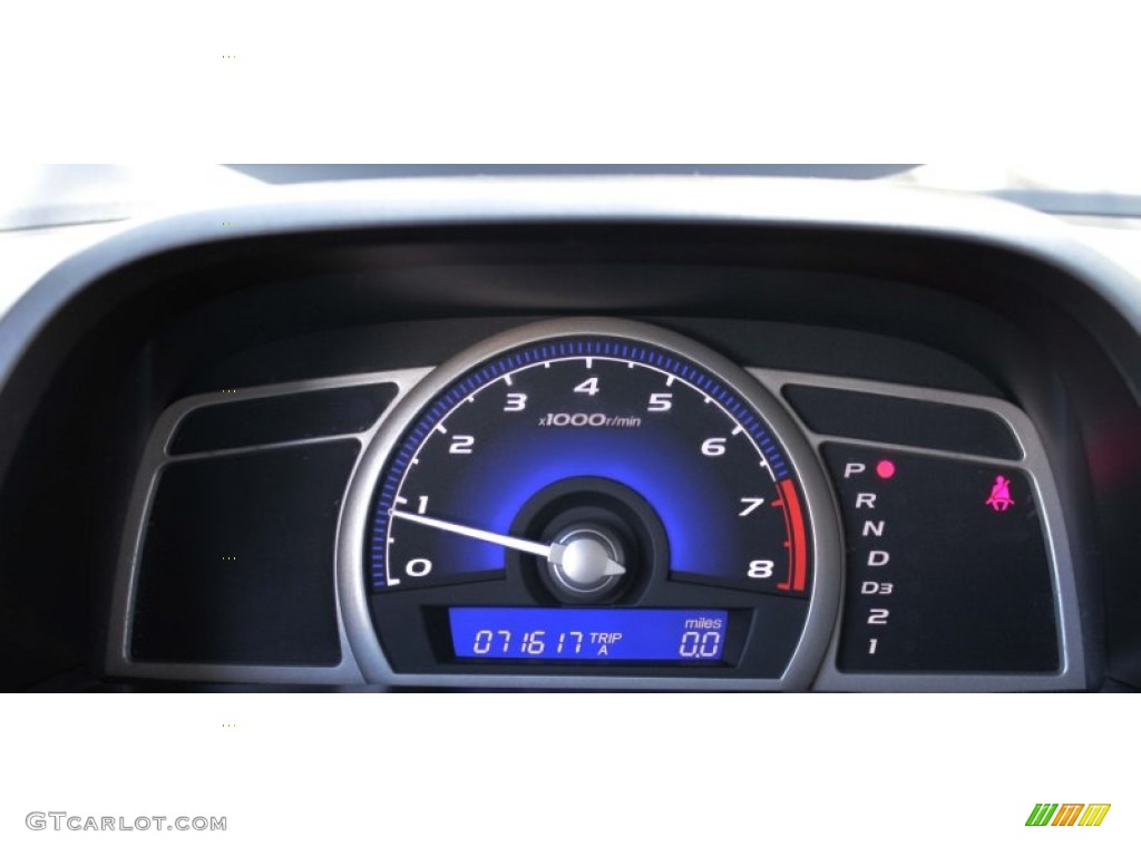 2010 Civic LX Sedan - Crystal Black Pearl / Gray photo #12