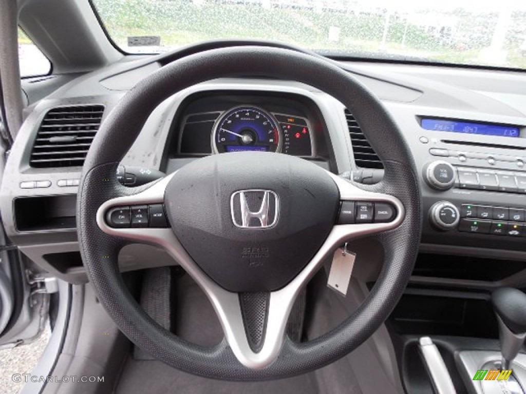 2010 Honda Civic EX Sedan Gray Steering Wheel Photo #80733443