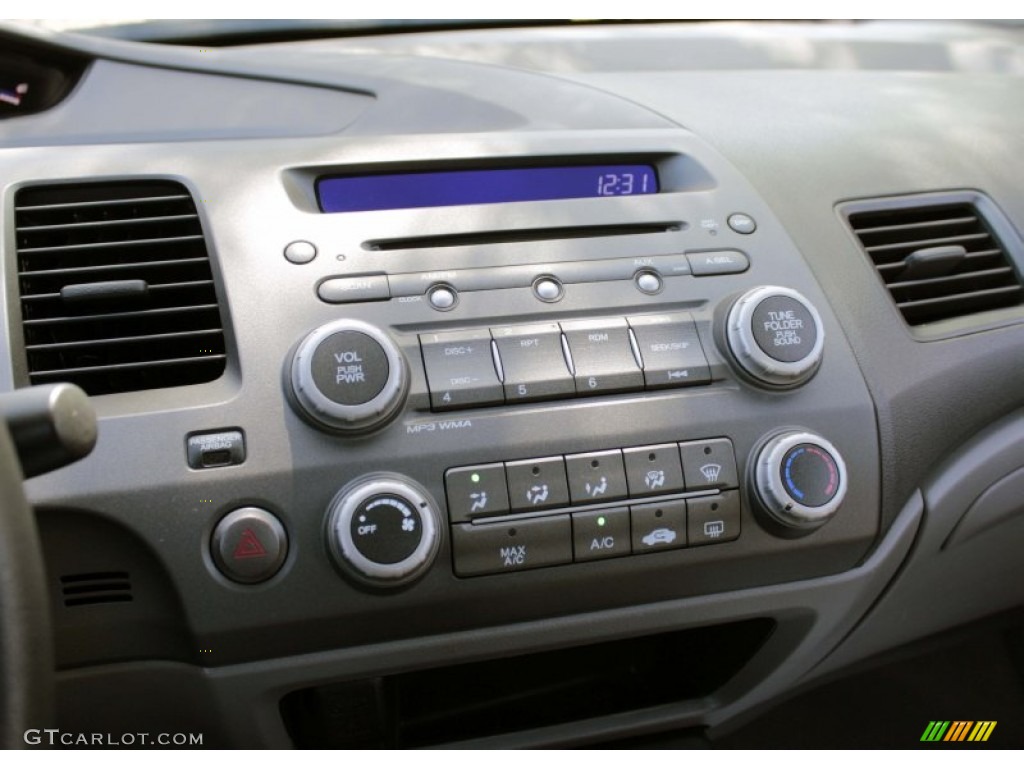 2010 Civic LX Sedan - Crystal Black Pearl / Gray photo #14