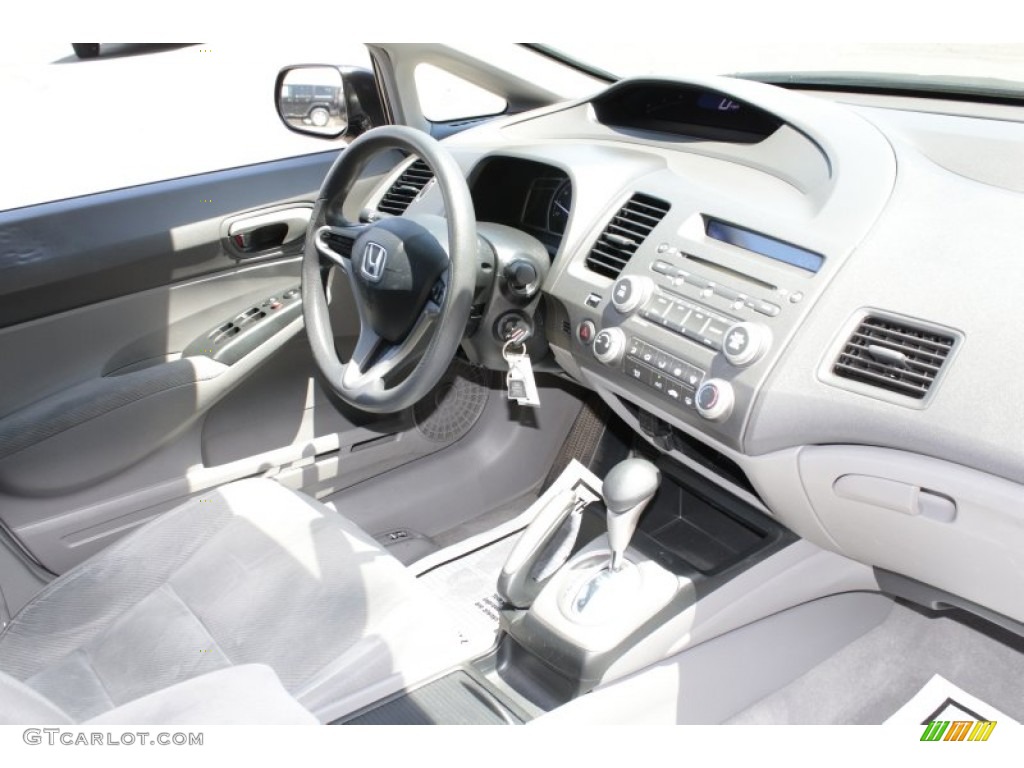 2010 Civic LX Sedan - Crystal Black Pearl / Gray photo #15