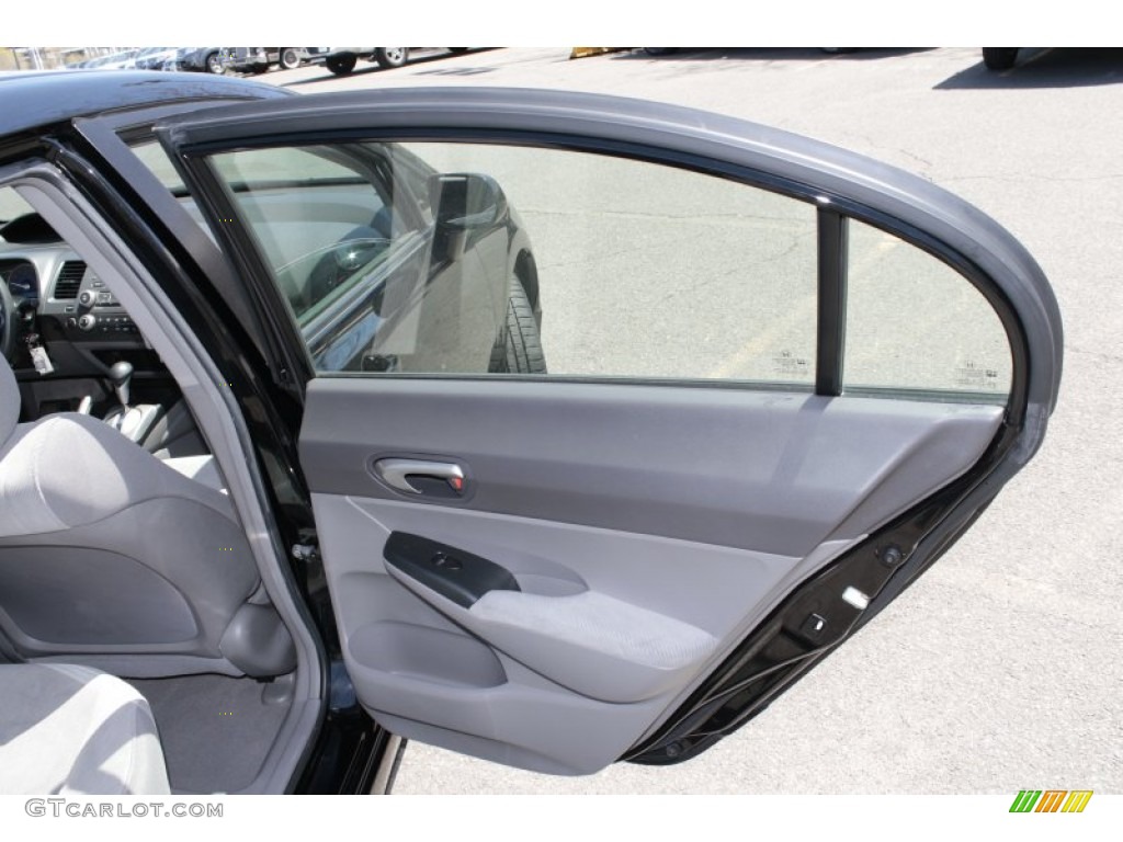 2010 Civic LX Sedan - Crystal Black Pearl / Gray photo #17