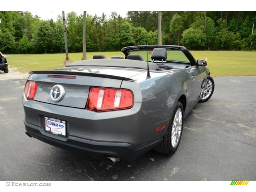 2012 Mustang V6 Premium Convertible - Sterling Gray Metallic / Charcoal Black photo #5
