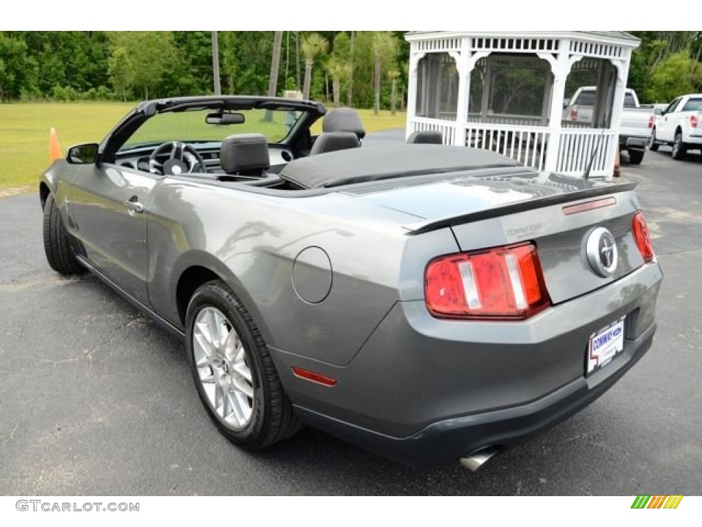 2012 Mustang V6 Premium Convertible - Sterling Gray Metallic / Charcoal Black photo #7