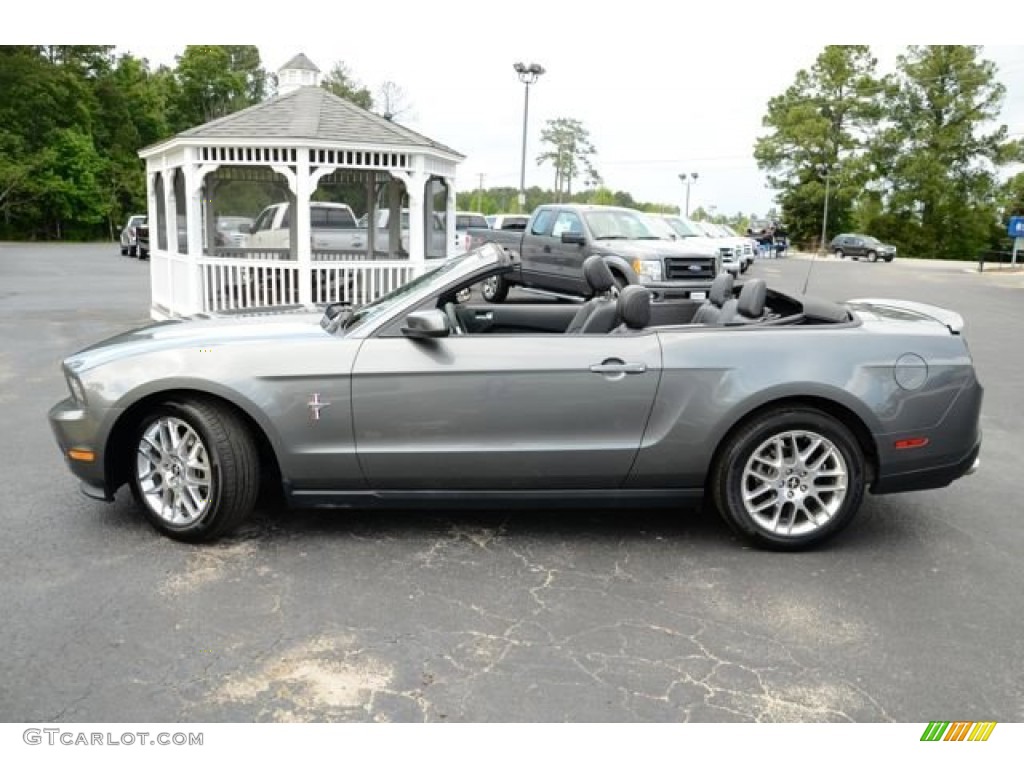 2012 Mustang V6 Premium Convertible - Sterling Gray Metallic / Charcoal Black photo #8