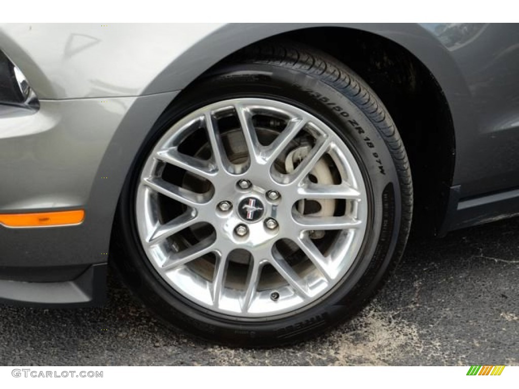 2012 Mustang V6 Premium Convertible - Sterling Gray Metallic / Charcoal Black photo #9