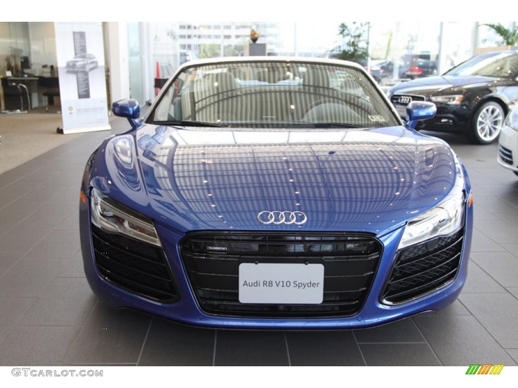 Sepang Blue Pearl Effect 2014 Audi R8 Spyder V10 Exterior Photo #80734715