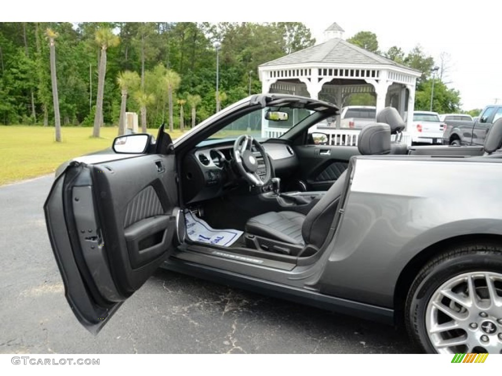 2012 Mustang V6 Premium Convertible - Sterling Gray Metallic / Charcoal Black photo #11