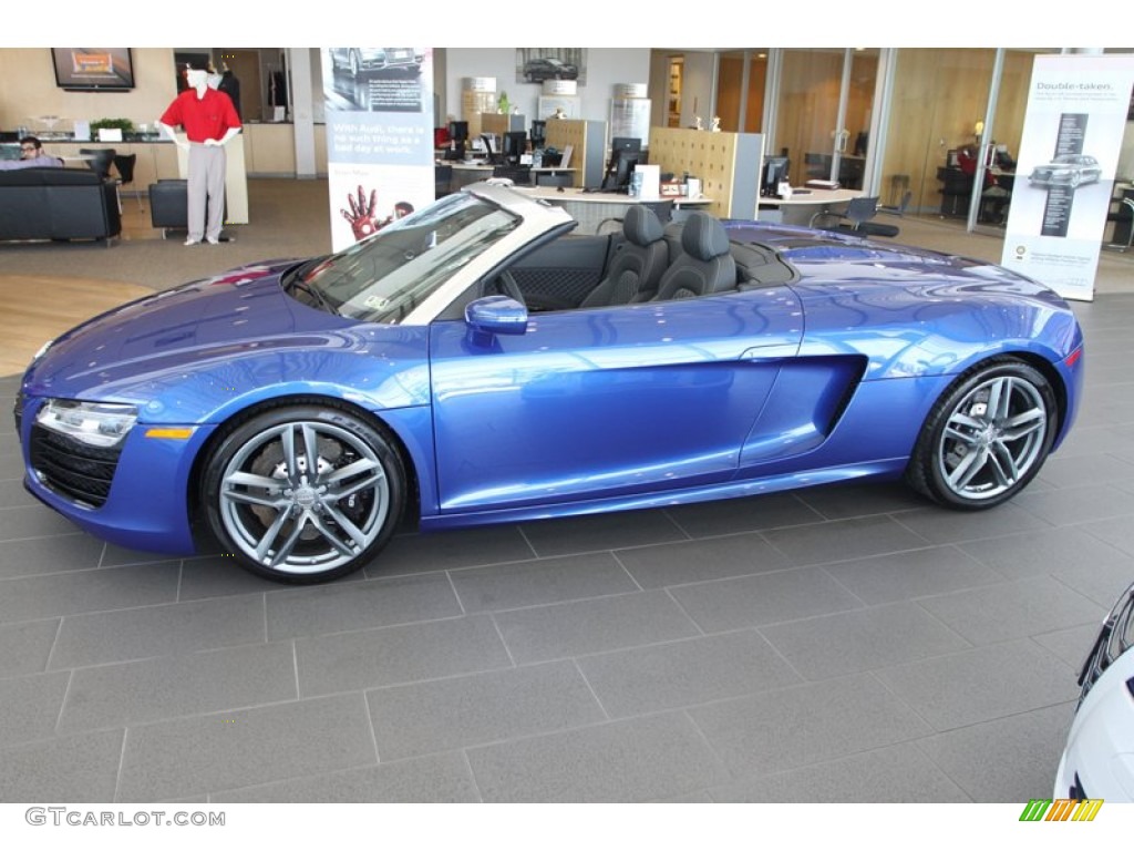 Sepang Blue Pearl Effect 2014 Audi R8 Spyder V10 Exterior Photo #80734767