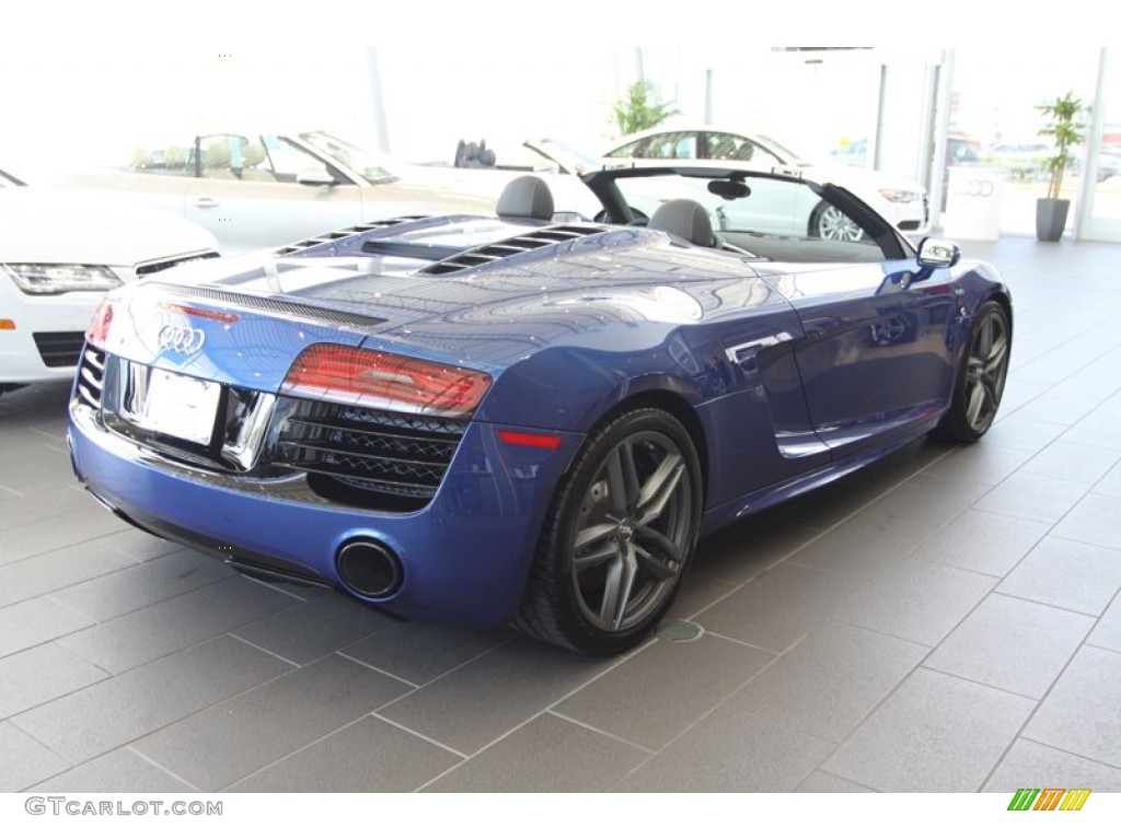 Sepang Blue Pearl Effect 2014 Audi R8 Spyder V10 Exterior Photo #80734953