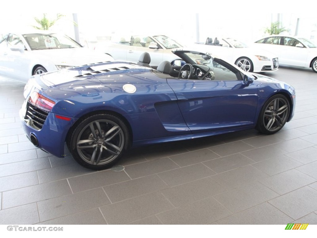 Sepang Blue Pearl Effect 2014 Audi R8 Spyder V10 Exterior Photo #80734978