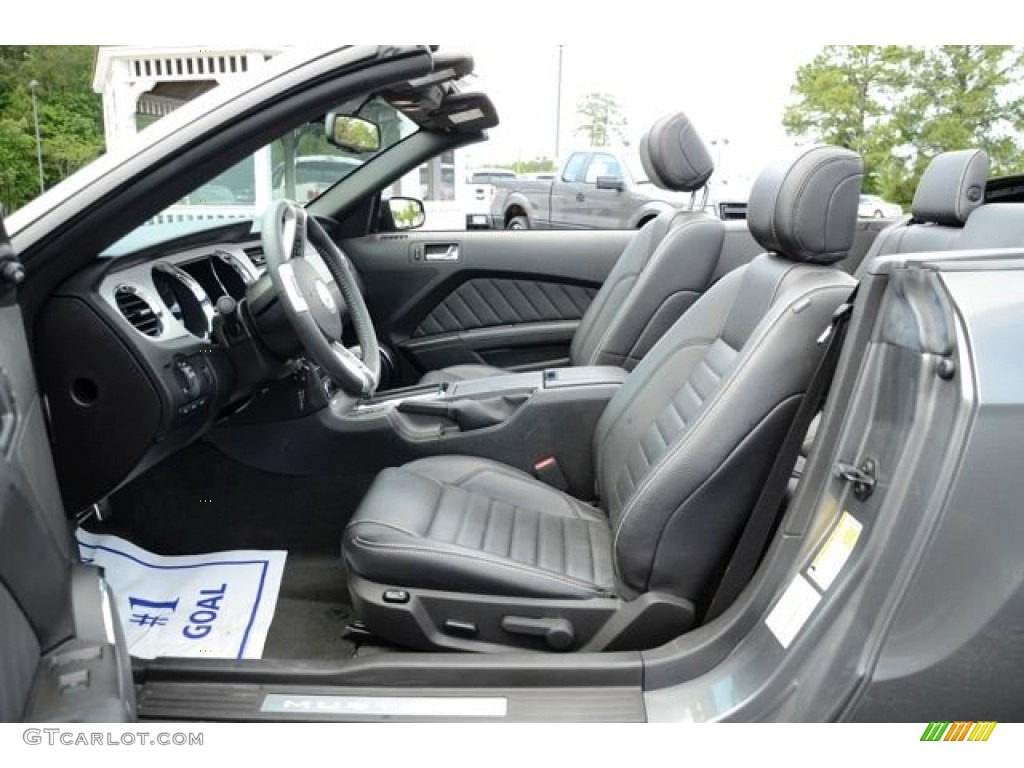 2012 Mustang V6 Premium Convertible - Sterling Gray Metallic / Charcoal Black photo #23