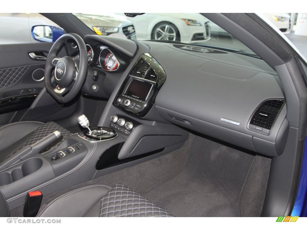 2014 Audi R8 Spyder V10 Black Dashboard Photo #80735377