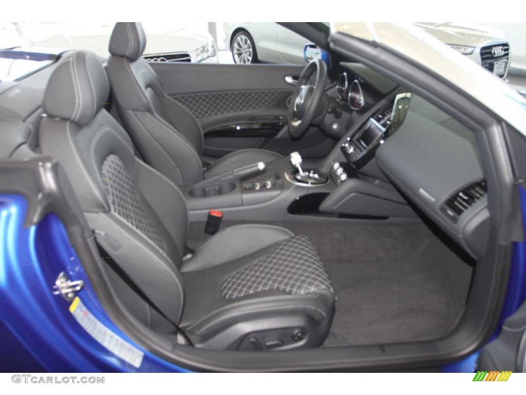 Black Interior 2014 Audi R8 Spyder V10 Photo #80735404