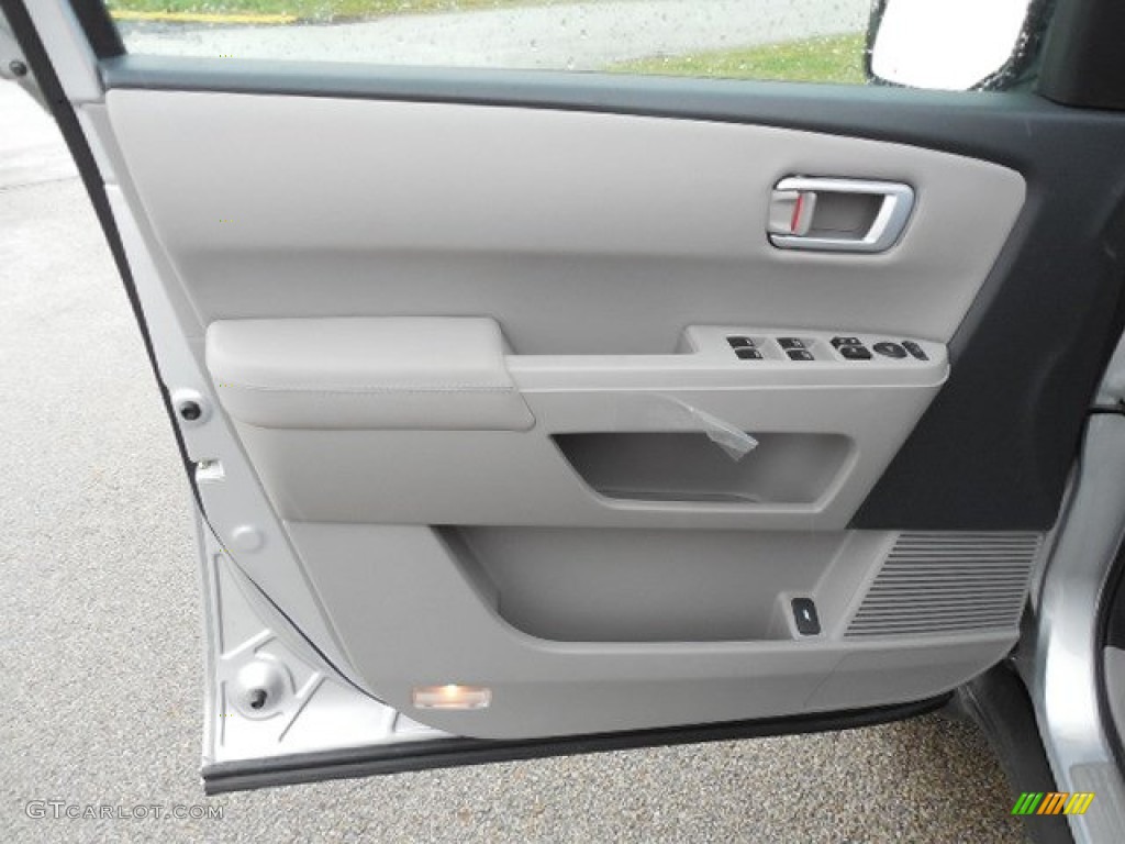 2013 Honda Pilot EX-L 4WD Gray Door Panel Photo #80735685
