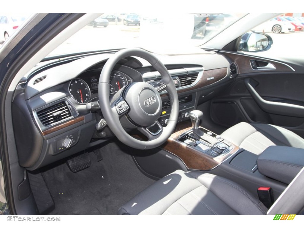Black Interior 2013 Audi A6 3.0T quattro Sedan Photo #80736069