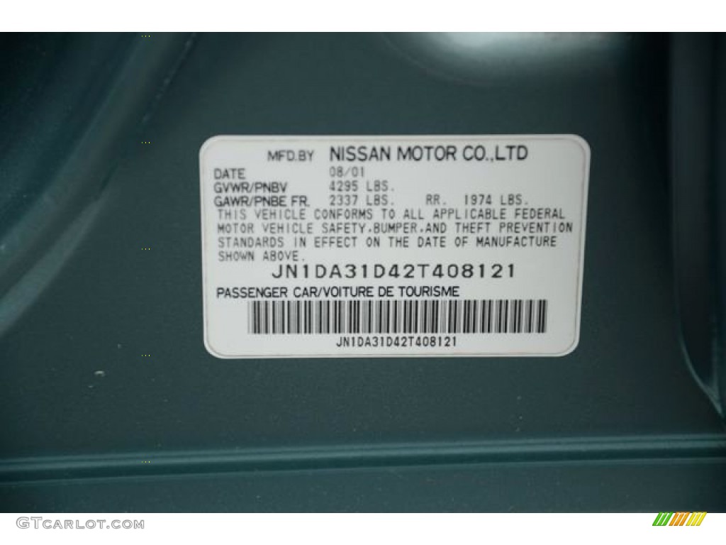 2002 Maxima GLE - Sherwood Green Pearl / Blond photo #20