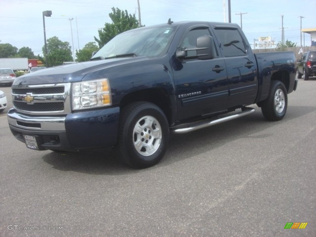 2009 Silverado 1500 LT Crew Cab 4x4 - Imperial Blue Metallic / Ebony photo #2